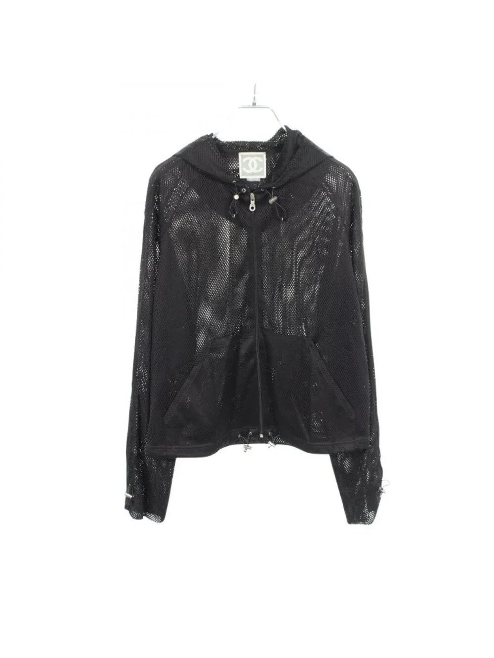 Chanel Hoodie Mesh Black